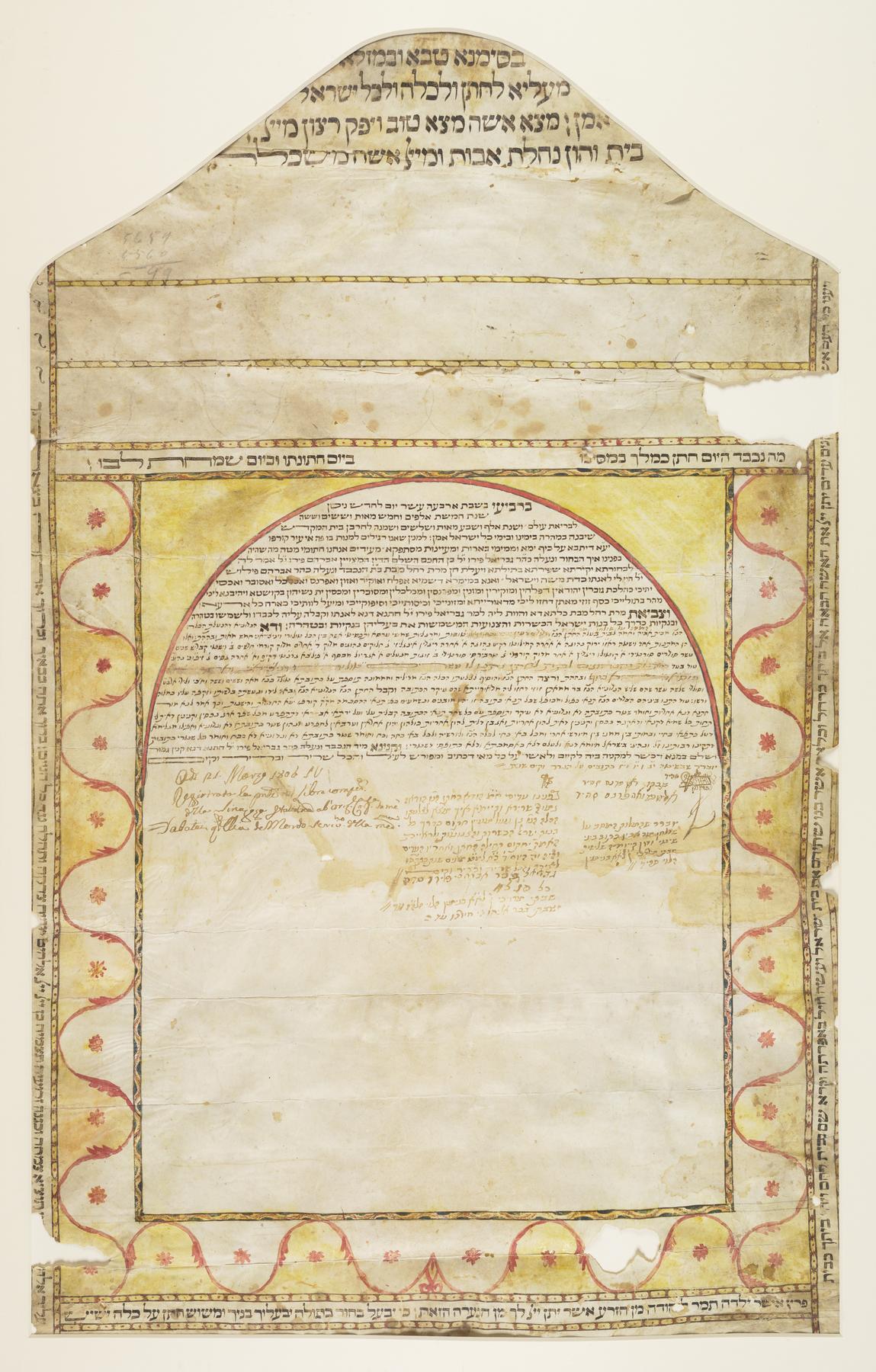 Ketubah, 1806.